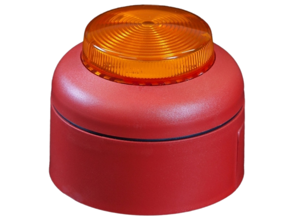 Amber LED Beacon Red Deep Body